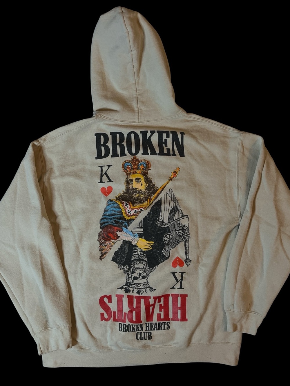 Broken Hearts Club Adult Medium Graphic Hoodie!